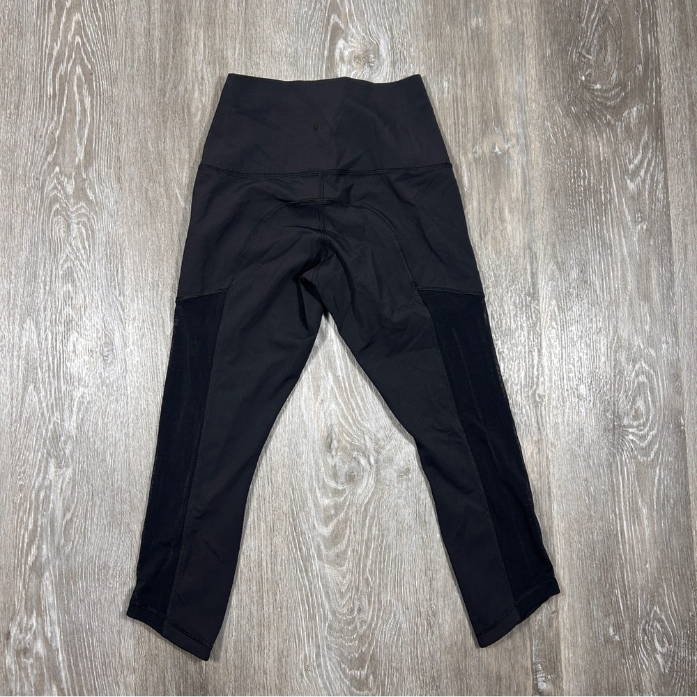 Lululemon Black Leggings Size 4  (CHECK MEASUREMENTS)